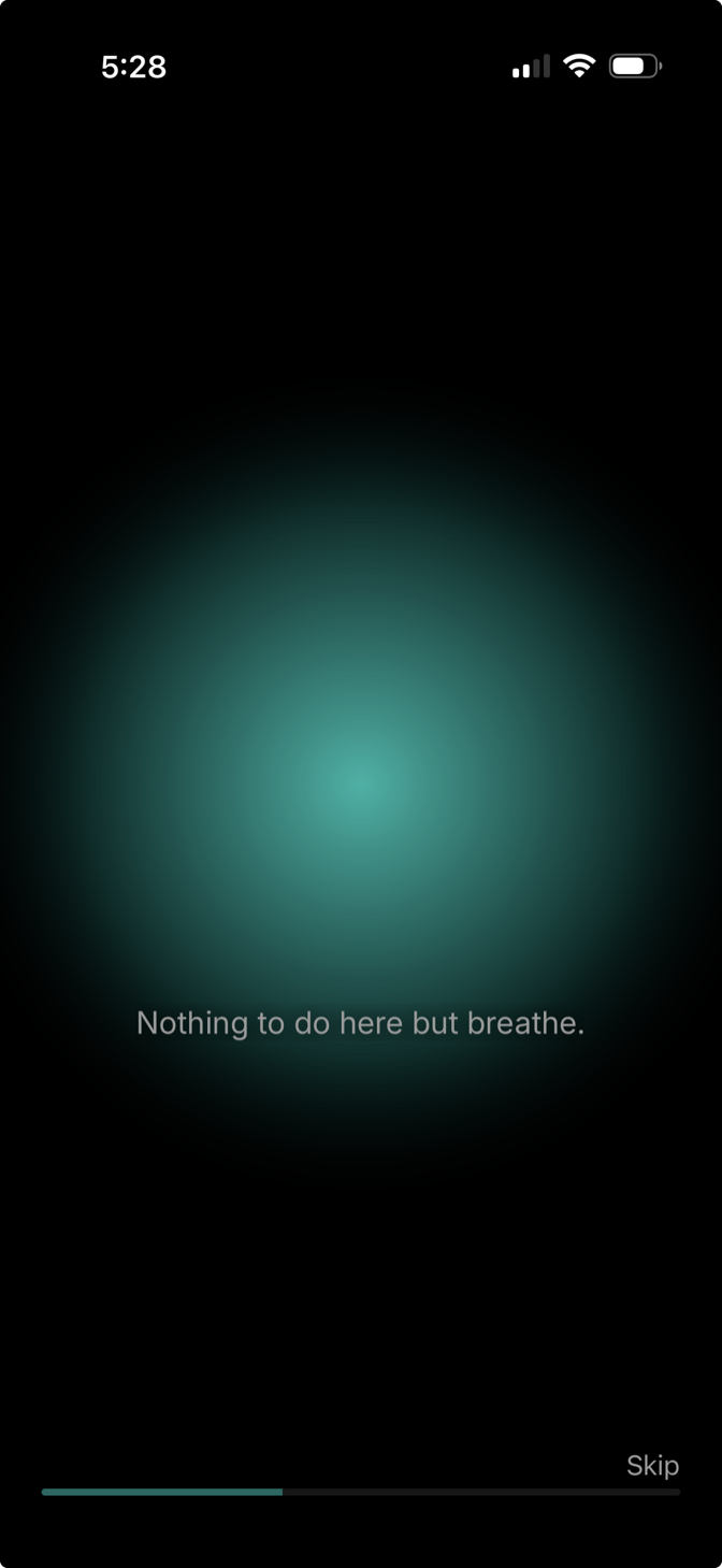 The breathing practice
