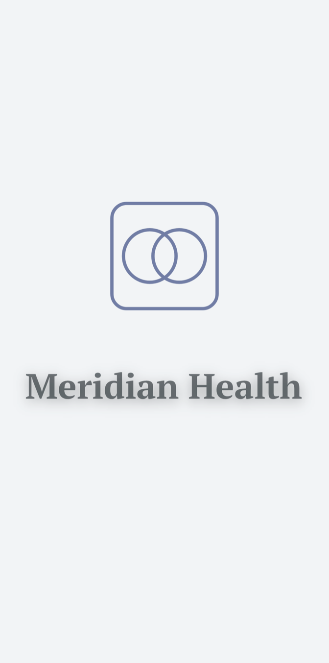 Meridian Health splash screen